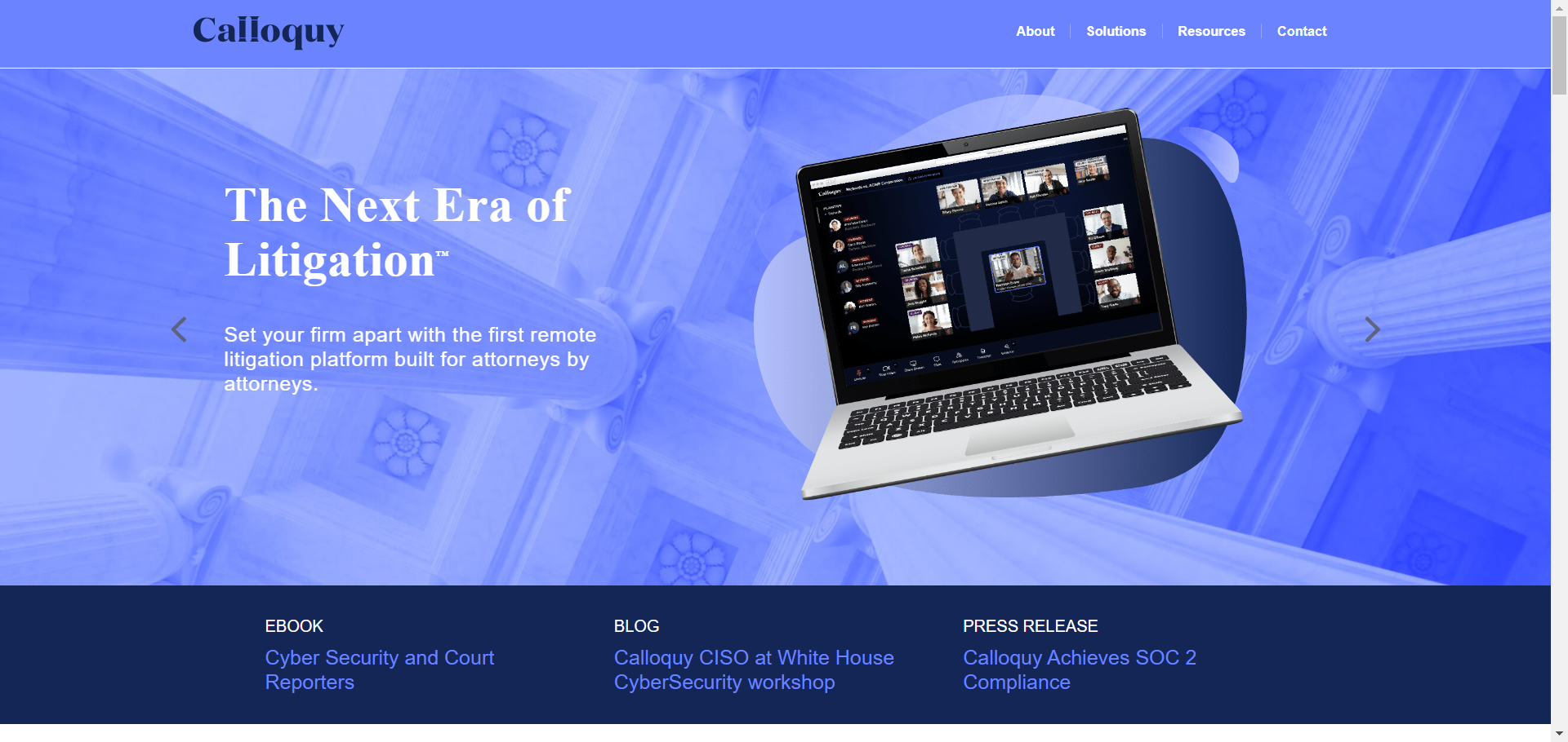 Calloquy home page